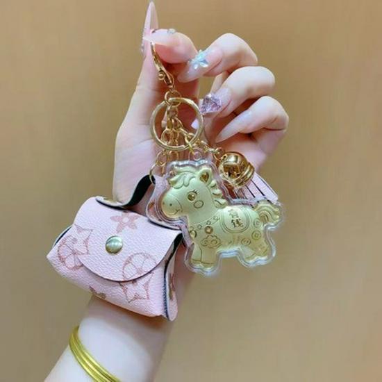 Shuibei 999 Fine Gold Phone Charm -  Instant Wealth  20mg Pendant & Keychain 20mg KT Cat + Lanyard