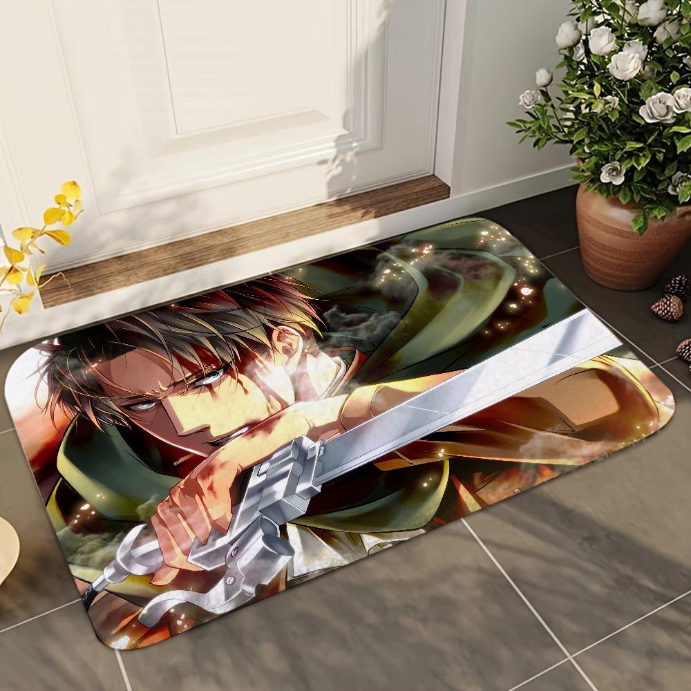 1 Stück Anime Attack On Titan Levi Ackerman Saugfähige Matten Rutschfeste Matten Heimdekorationszubehör Teppiche Heimküchenbodenmatten