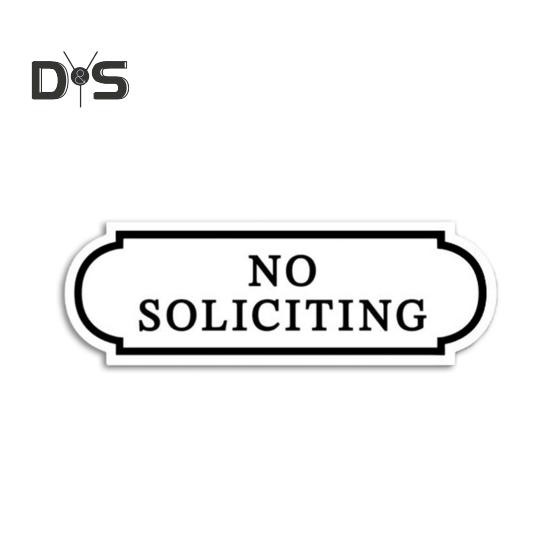 10 szt. Małe tabliczki zakazujące akwizycji Samoprzylepne naklejki Wodoodporne PVC Odporne na blaknięcie Naklejki zakazujące akwizycji