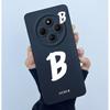 For Xiaomi Redmi 14C 4G A3Pro 4G/ Xiaomi Poco C75 4G M7 5G Case Lucky Initial Letter Liquid Soft Silicone Protective Cover Phone