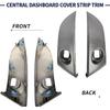 Central Dashboard Cover Strip Trim Center Trument Cluster Panel Trim 55413-42070-B0 55412-42060-B0 Compatible With Toyota RAV4 Base Limited EV Sport