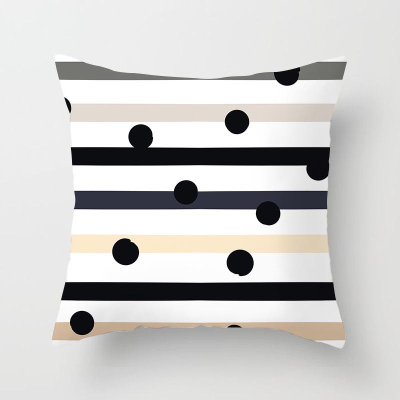Nordisch Ins Kissen Polka Dot Geometrischer Streifen Kissenbezug Quadratische Heimtextilien
