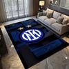 Tappeto con Stemma Inter Milan Stampa Artistica Adatto a Tutte le Stagioni Arte Moda Decorazione per Dormitorio