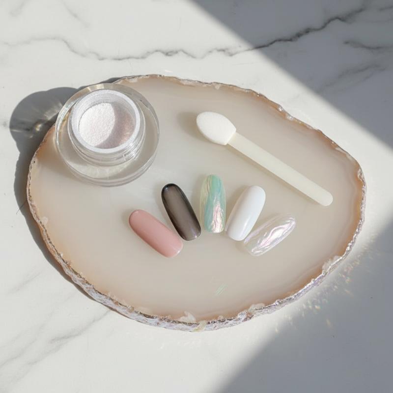 1 stk Menneskefisk Pulver Macaron Magisk Spejlpulver Air Cushion Japansk Neonpulver Aurora Glitter
