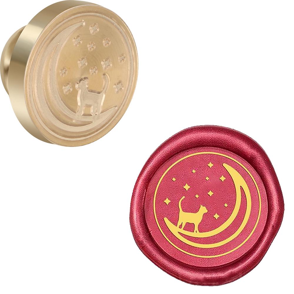 New Cats Series Wax Seal Stamps Wax Sealing Stamps 25mm Removable Brass Head For Decorating Envelopes Notebooks Greeting Cards