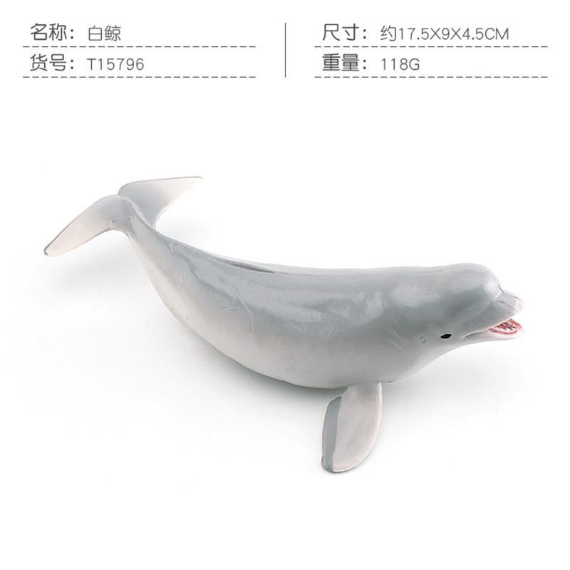 Lifelike Pvc Marine Animal Figurine White Whale Shark Sea Dragon Sailfish Tuna Decor