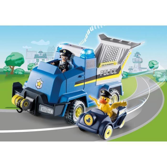 PLAYMOBIL - 70915 - DUCK ON CALL - Véhicule De Police - Avec 2 Personnages Et 1 Mini Voiture De Police
