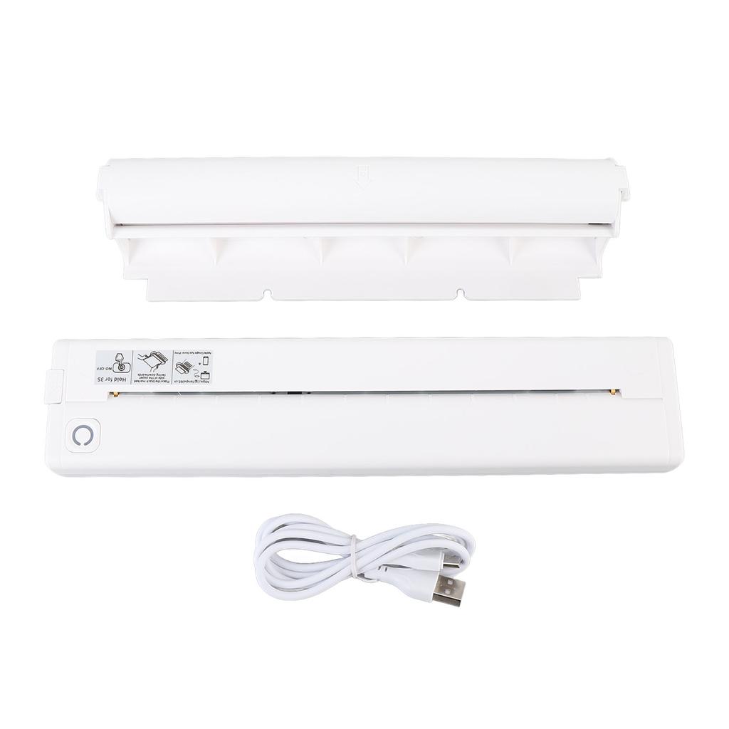 A4 Portable Printer Wireless Bluetooth Thermal Inkless Printer with APP for Photo Label Receipt Study Notes Home School