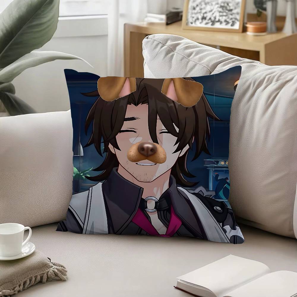 

Cute W-Gallagher Pillow Case Cushion Cover Soft Cute Throw Pillow Case For Car Sofa Pillowcase Polyester With Zipper 16x16Inch