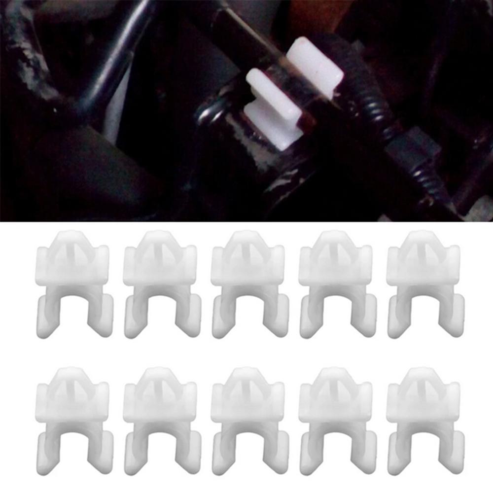 10Pcs For Nissan Bonnet Hood Support Prop Rod Holder Clips Retainer 65722-01E00