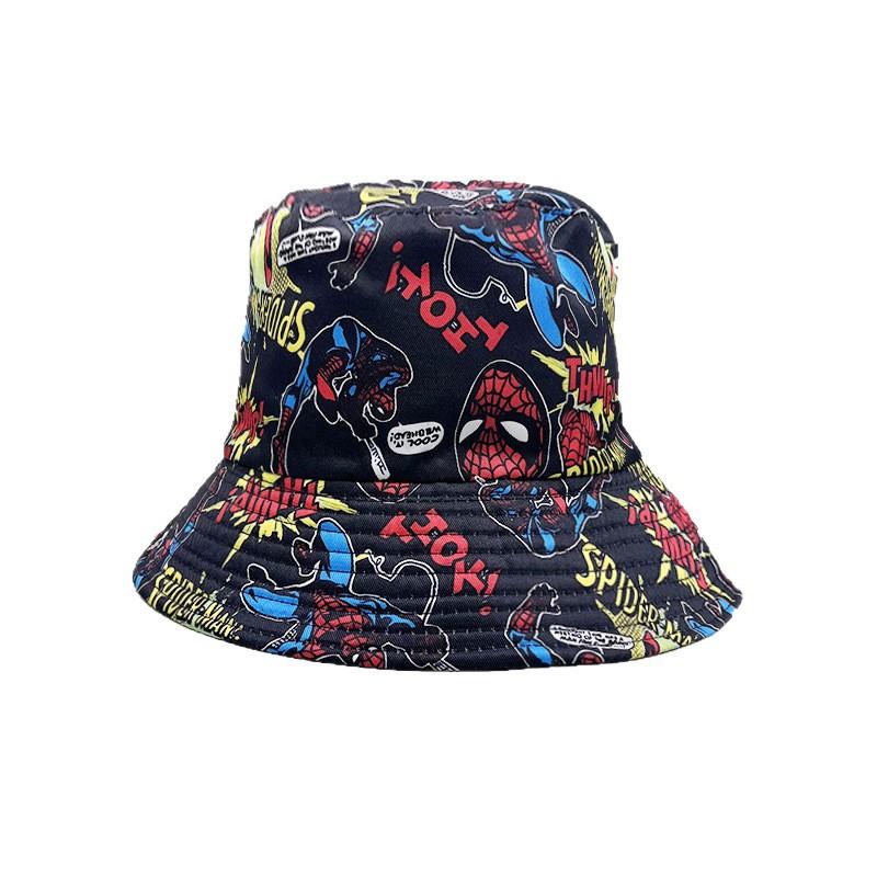 New Double-sided Bucket Hat European and American Personalized Digital Printing Cartoon Sunshade Basin Hat Spot