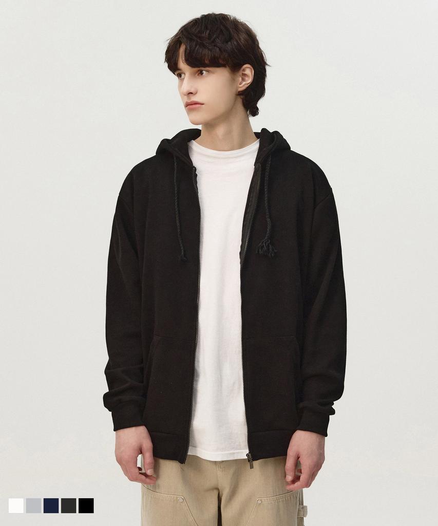 Topboy [Non-Fleece Or Fleece] Easy Sweat Zip-Up Hoodie 5 Colors (Type B)