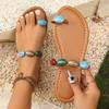 Fashion Summer New Women's Flat Slippers Bohemian Style Roman Sandals Plus Size Beach Flip Flops Slides Women Slippers