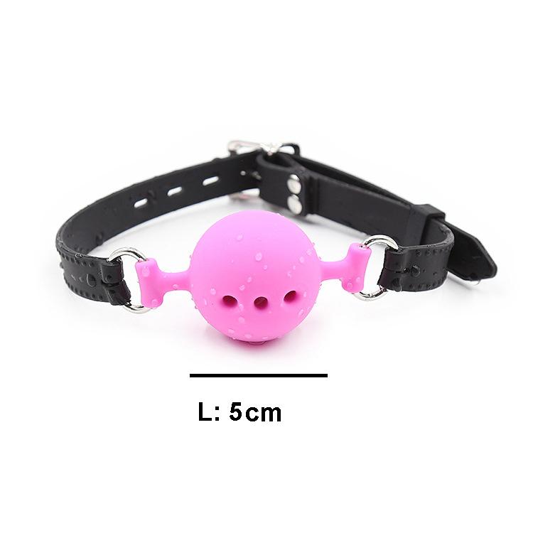 3 Sizes Soft Safety Silicone Open Mouth Gag Ball Bdsm Bondage Slave Ball Gag Erotic Sex Toys For Woman Couples Adult Sex
