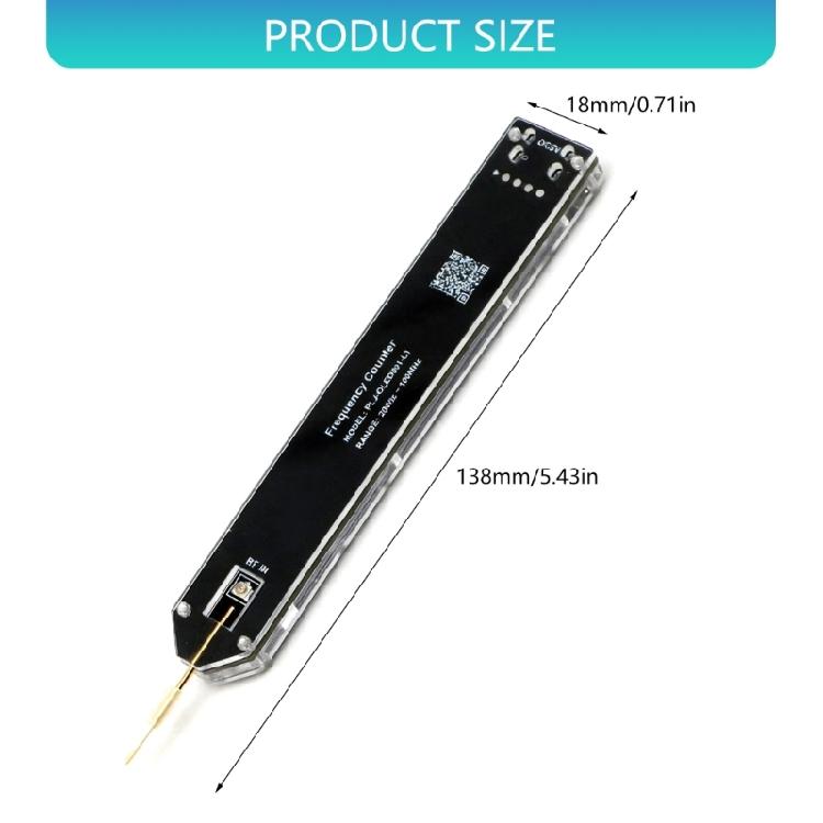 Precise Electronic Frequency Counter Compact 138mm Design 30mA Low Power Consumption For Educational Lab And Field Engineers