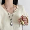 Metal Kettle Pendant Necklace Long Women Necklace New Sweater Chain  Jewelry Accessories