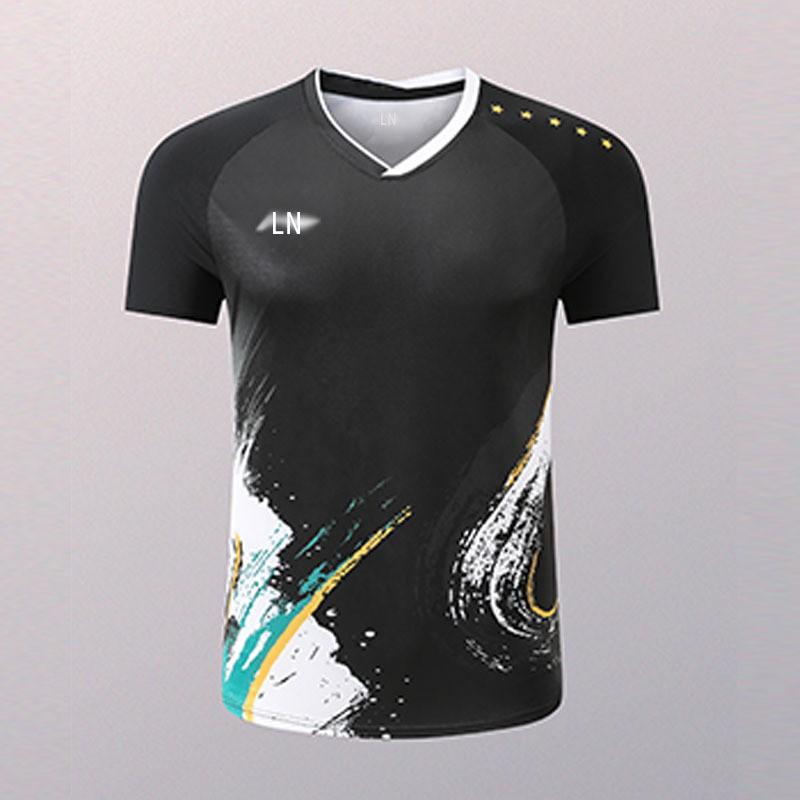 Unisex Badminton Shirt Short Sleeve Quick Dry Sport T-Shirt Men Women Kids Training Competition