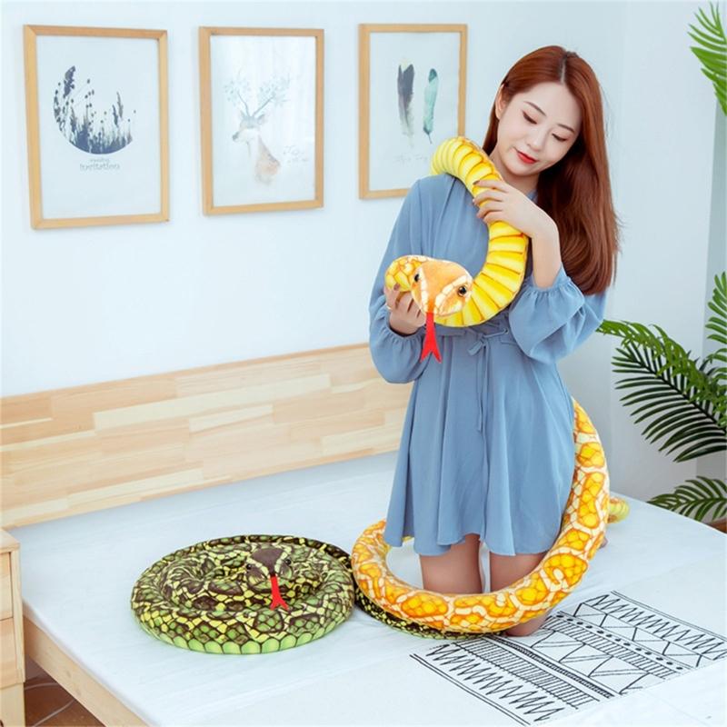 Oversized Snake Prank Toy Stuffed Animals Toy for Adult Halloween Stuffed Snake Figure Toy Prank for Kids