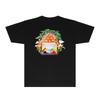 CASA Casablanca Short Sleeve T Shirt Couples Star Castle Letter Print Casual Loose Fit