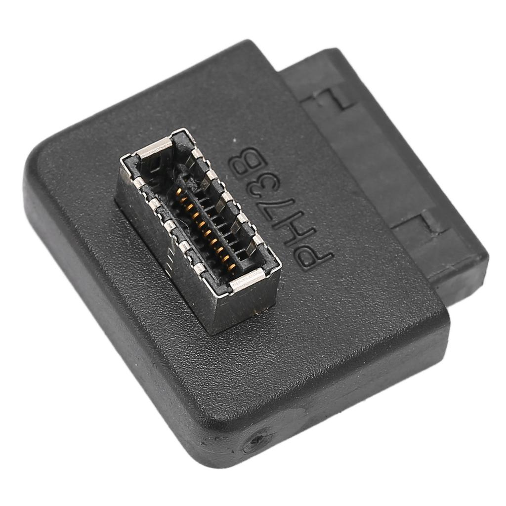 USB Front Panel Adapter 90 degrees  ABS Wide Applicability USB3.0 20pin to TYPE E Header Adapter for Mainboard