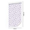 Heart Wallpaper White, Lavender and Light Gray 50x1000