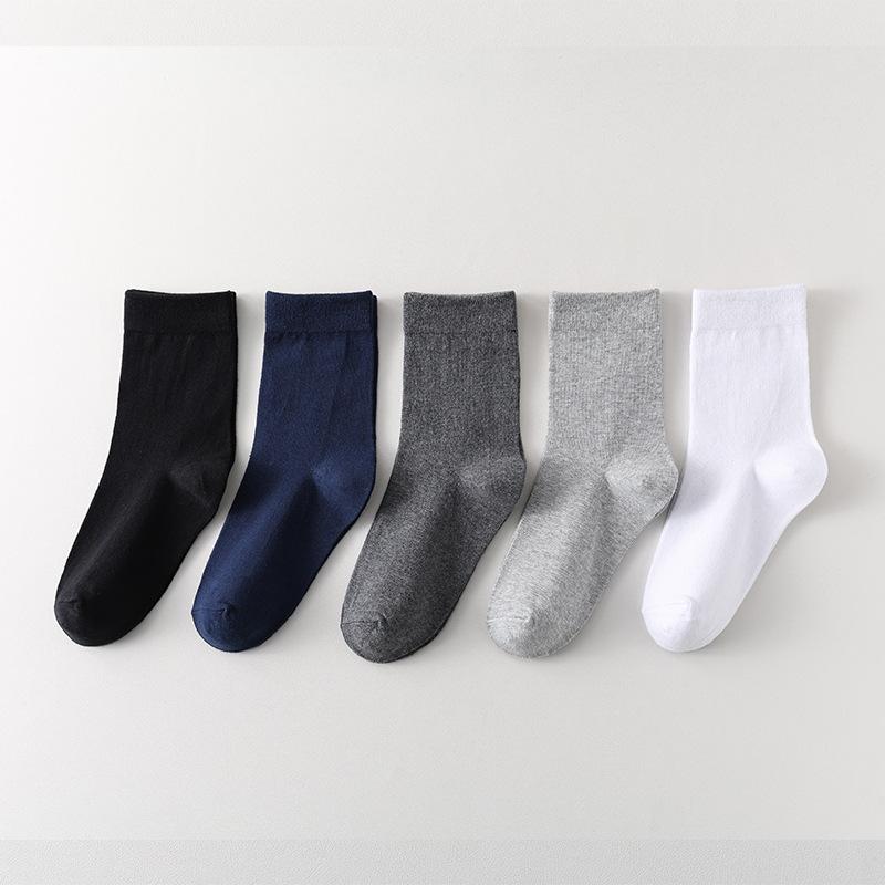 Herren Sommersocken, Leicht, Reine Baumwolle, Wadenlang - Klasse 10A, Antibakteriell, Geruchsresistent, Schweißabsorbierend, 100% Baumwolle, Business-Socken für Herren