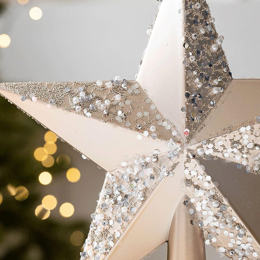 Kunststoff Weihnachtsbaumspitze Stern Retro Weihnachtsbaumschmuck Hotel Einkaufszentrum