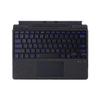 Funda Teclado Bluetooth Retroiluminado para Surface Pro 10/11 con Ranura para Lápiz y Fijación Magnética