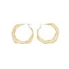 European & American INS Style Gold Mesh Earrings – High-End Fashion, Luxury, and Contemporary Design