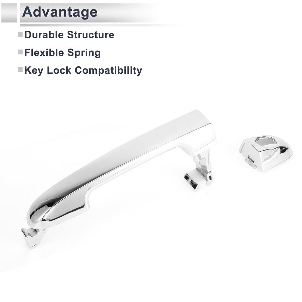 RATCHROLL Front Left Exterior Door Handle for Hyundai and Elanti Durable Replacement Door Part Numbers 1 Piece 2007-2012, Handle,