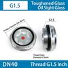 1Pcs G1/4 G3/8 G1/2 G3/4 Oil Sight Window Male Thread G1 G1-1/4 G1-1/2 BSP NPT Oil Level Sight Glass Tempered Glass Aluminum