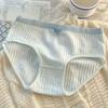 5Pcs Knitted Fabric Seamless Triangle Panties Large Size Mid Waist Underwear  Student Girl