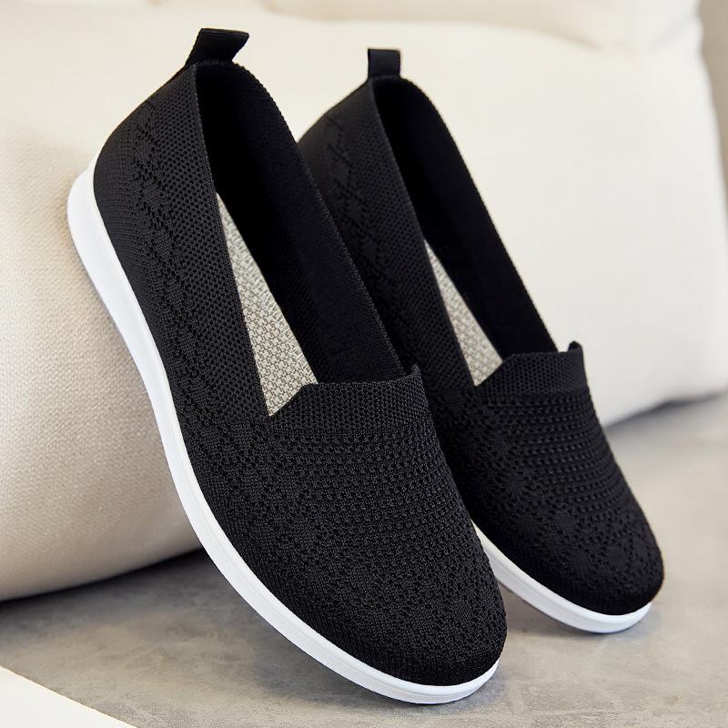 Schuhe Damen alt und neu Außenhandel Damenschuhe Beijing Stoffschuhe lässig atmungsaktiv flachsohlige Einzelschuhe weichsohlige Mutterschuhe