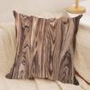 Classic Wood Grain Cushion Cover Soft Plush Fabric DoubleSided Printed Cushion Covers for All Seasons Home Decor