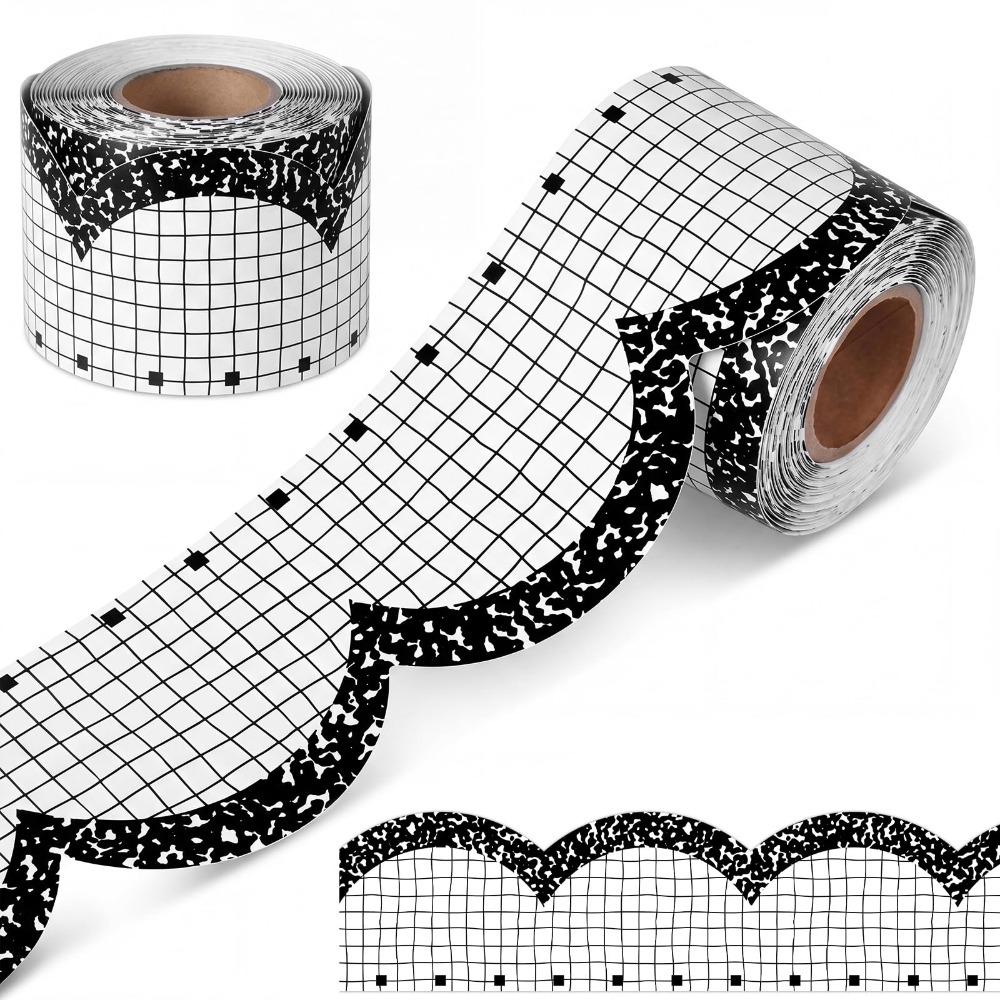 Self Adhesive Blackboard Border Sticker Pencil Bow Bulletin Board Trim School Bulletin Board C