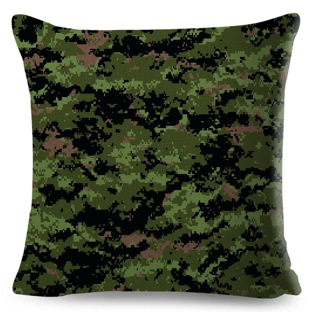 Heimdeko Geometrische Kissenbezüge Dekorative Militär-Camo Kissenbezüge Schlafzimmer Wohnzimmer Sofa Autos