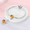 copper Plant Collection Sunflower Bead Charms Charm Compatible With Authentic Pandora Charm Bead Charms Bracelets Women Do It Yourself Jewellery Gift