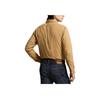 Polo Ralph Lauren Solid Color Polo Collar Single-Breasted Long Sleeve Shirt With Embroidered Pony Men Shirts Camel MNPOWOV16823884-260