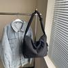 Velká nákupní taška Dámská jednobarevná taška přes rameno Crossbody taška