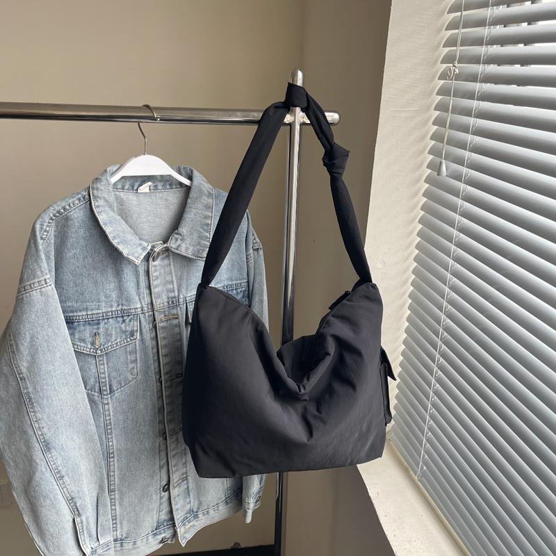 Velká nákupní taška Dámská jednobarevná taška přes rameno Crossbody taška