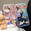 Applicable to Apple 16ProMax mobile phone case, dopamine fruit basket, transparent case, iPhone15/13 protective case.