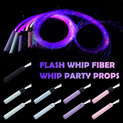 Light Up Pixel Whip for Party & Dance 360° Swivel Super Bright LED Flow Toy, Fiber Optic Rope for Performances & Festivals