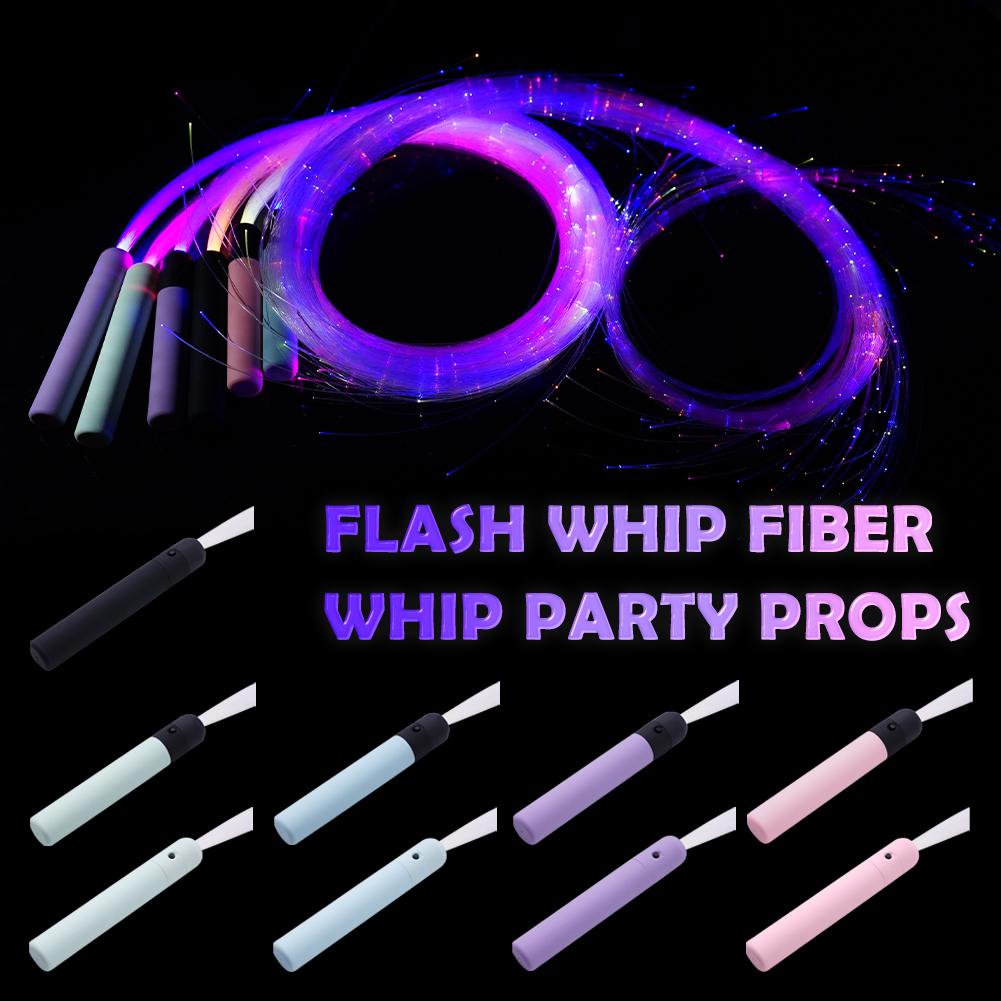 Light Up Pixel Whip for Party & Dance 360° Swivel Super Bright LED Flow Toy, Fiber Optic Rope for Performances & Festivals
