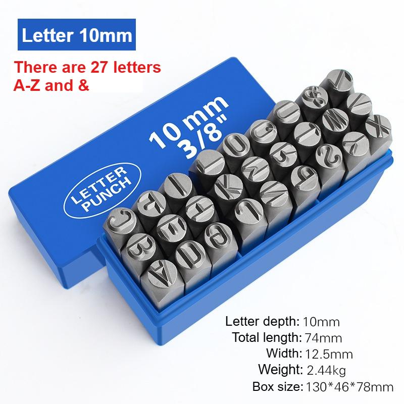 3-12mm Sayı ve Harf Alaşımlı Çelik Damga Saklama Kutulu Zımba Seti Sertleştirilmiş Metal Deri El Sanatları Kabartma El Yapımı Oyma Aleti