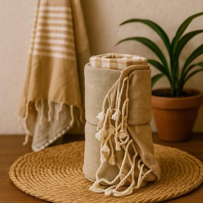 Cotton Pareo Towel Warm Sand 100x180cm