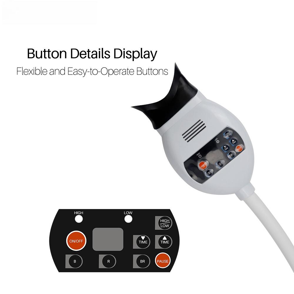 Dental Cold Light Lamp 3Color Desk Tooth Whitening Machine Bleaching Accelerator Device LED Light Dentistry Equipment