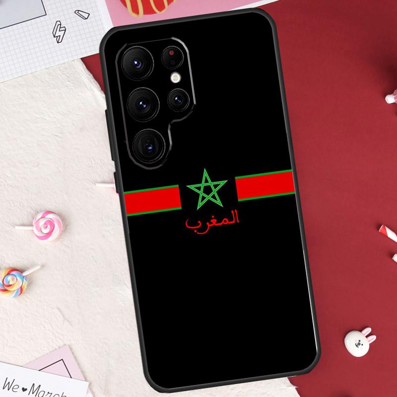 Marokko Flagge Marokkanische Hülle Für Samsung Galaxy S21 S22 S23 S24 S25 S26 Ultra S10 S25 Plus S25 FE S20 FE Hülle Schale