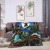 Soft Blankets Camping TMNT Game  Throw Blanket  Flannel Bedspread For Couch Chair Sofa Bed Street Trend Sofa Bed Cover