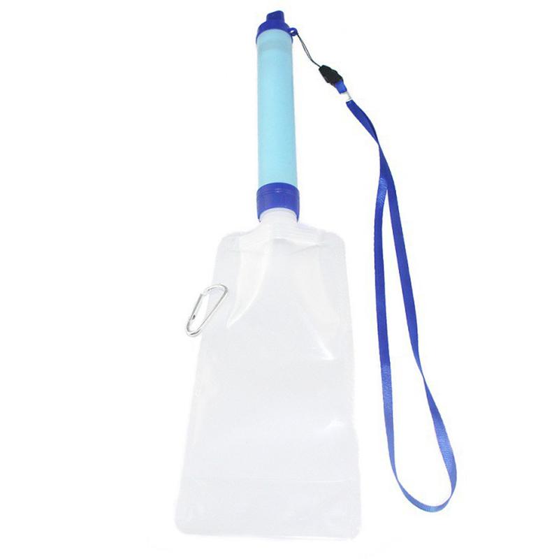 Portable Camping Water Filter Hiking Water Purifier Water Purification Suction Tube For Outdoor Emergency Survival Tools