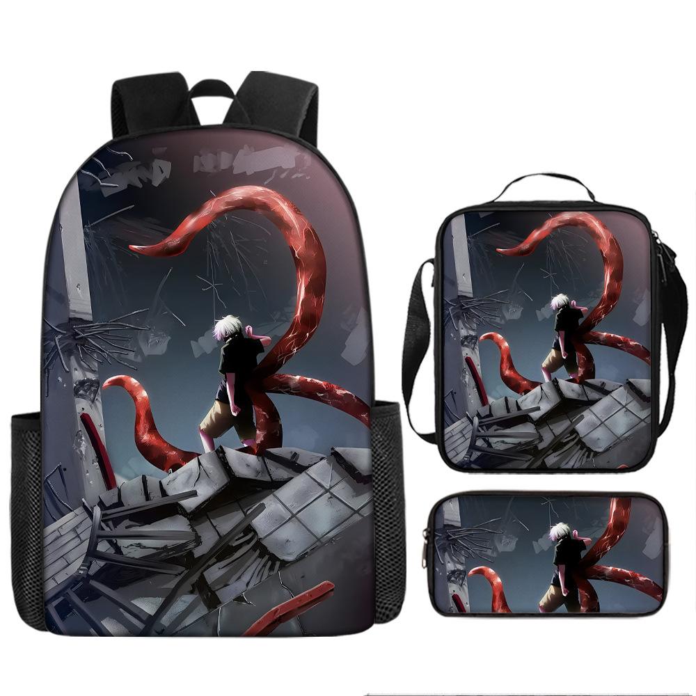 Anime Peripheral Backpack Tokyo Ghoul Food Backpack Kimuken School Bag Computer Bag Tokyo Ghoul Backpack